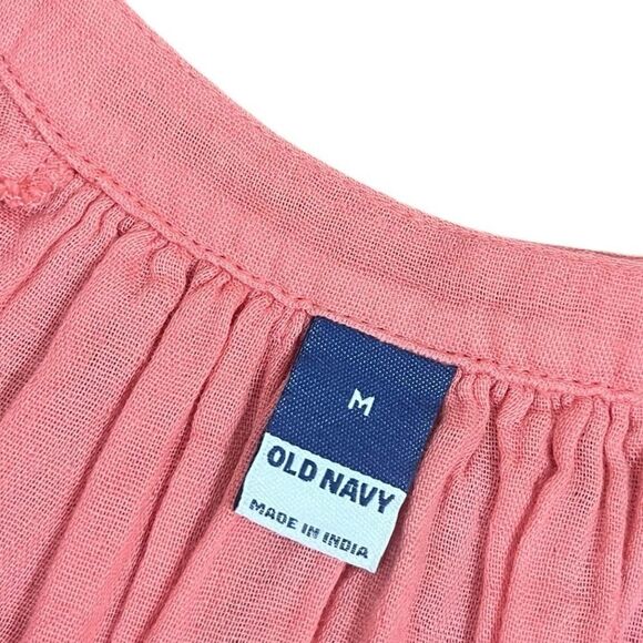 Old Navy Light Pink/Peach Short Sleeve Dress, Size M - Picture 5 of 9